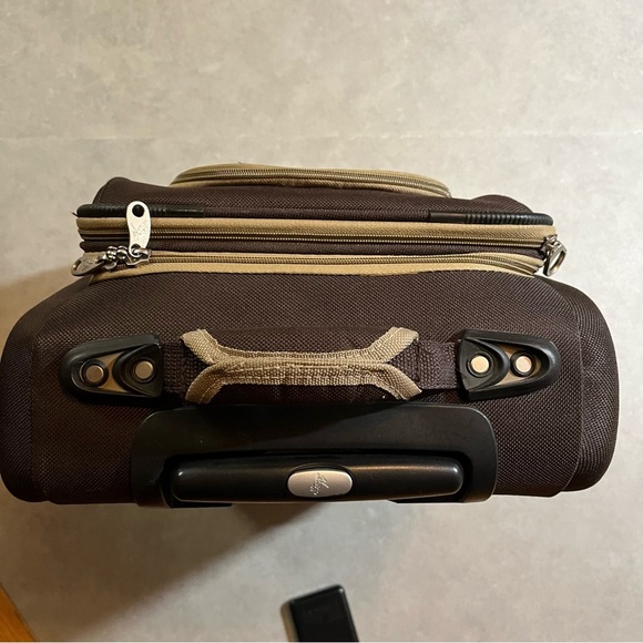 Rockland Polo Equipment Varsity Softside Upright Carry-On | Brown | 18" - Picture 3 of 11